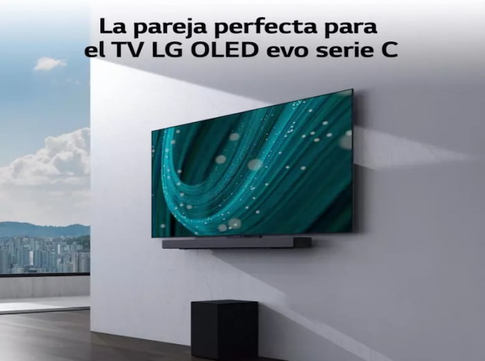 LG Pack TV LG OLED evo C4 83" + Barra de Sonido SC9S, OLED83C4LA.ESB2